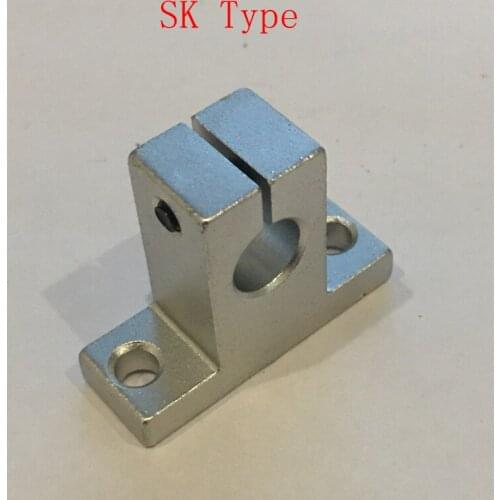 SH SK25 SK30 SK35 25mm 30mm 35mm Shaft Diameter AL XYZ Table CNC Milling Machine Vertical Linear Rail Shaft Guide Holder Support