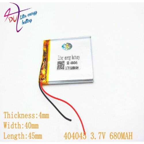 10pcs 3.7V 680mAh 404045 Lithium Polymer Li-Po Rechargeable Battery For DIY Mp3 MP4 MP5 GPS Video pan camera Tablet