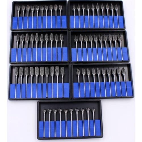 10Pcs/pack Dental Burs Drills Nitrate Tungsten Steel Material 2.35mm & Dental Lab Titanium Nitrate Carbide Burs Dentista Tools