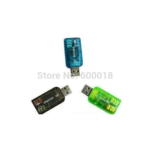 Hot 3D usb audio sound card adapter speaker 5.1 Sound Card 5.1 , free shipping post air 20pcs/lot