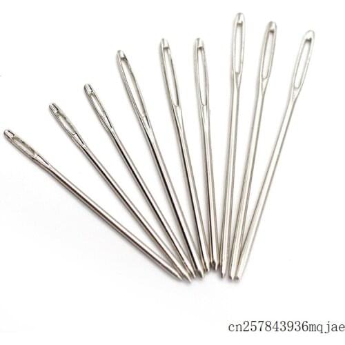 500sets Bodkin Needles Large Eye Sewing Needle Wool Sewing Embroidery Needles Stainless Steel Material