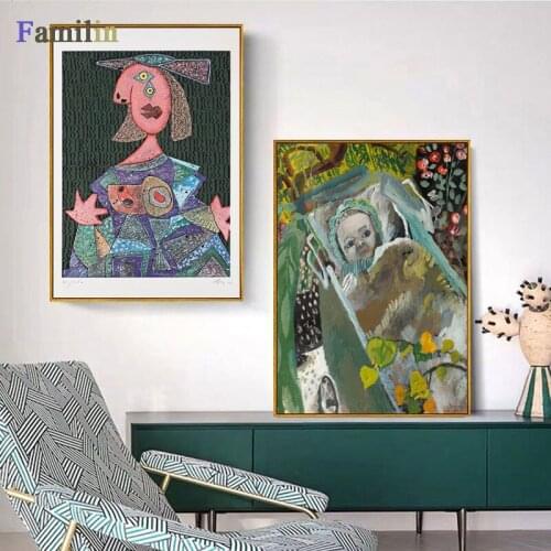 Abstract Vintage Painting Exhibition Canvas Posters and Prints Spanish Painter Museum Modern Gallery Wall Art Picture Home Décor