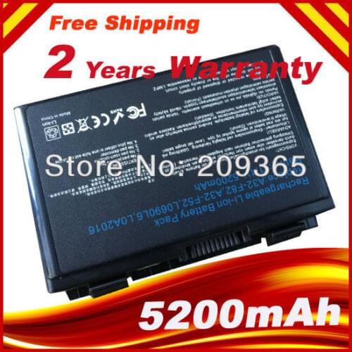 Laptop Battery For Asus A32-F82 K50id K50AF K51AC K51AB K51AE K40in k50in K40ij K40 K50ij K61i K60ij K70ab K70ic K70io