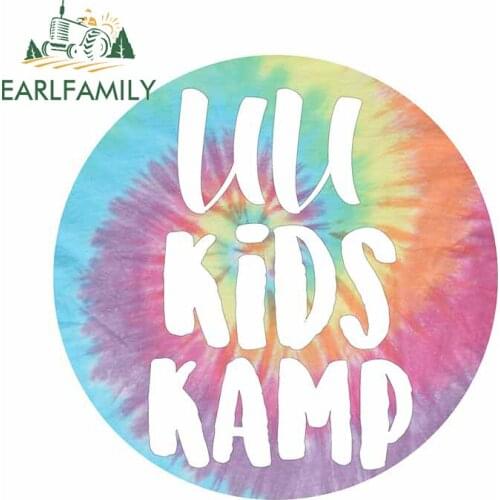 EARLFAMILY 13cm x 12.8cm for UU Kids Kamp Creative Decal Vinyl Car Stickers Refrigerator Air Conditioner JDM Car Door Protector