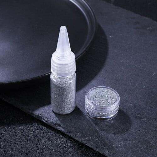Holographic Lasers Silvery Fine Glitter Epoxy Resin Shiny Silver Festival Sequins Resin Jewelry Pigment Nail Art Powder