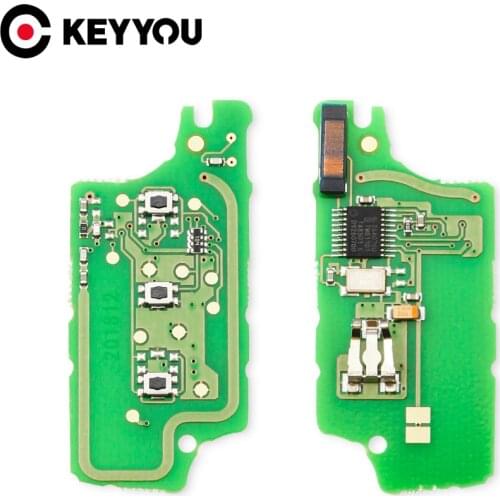 KEYYOU 10pcs ASK/FSK Remote Key Board CE0523 Ce0536 For Peugeot 207 307 308 407 607 807 For Citroen C2 C3 C4 C5 C6 CE523 CE536