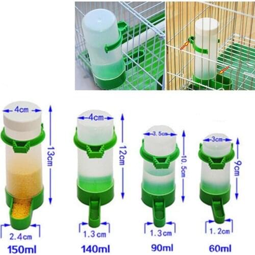 1pcs Bird Feeder/Waterer Automatic Seed Water Feeder Cage For Parrot Cockatiel Canary Agricultural Equipmen Wholesale
