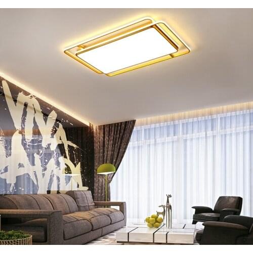 Living room lamp modern minimalist atmosphere household rectangular hall LED ceiling lamp Nordic lamps
