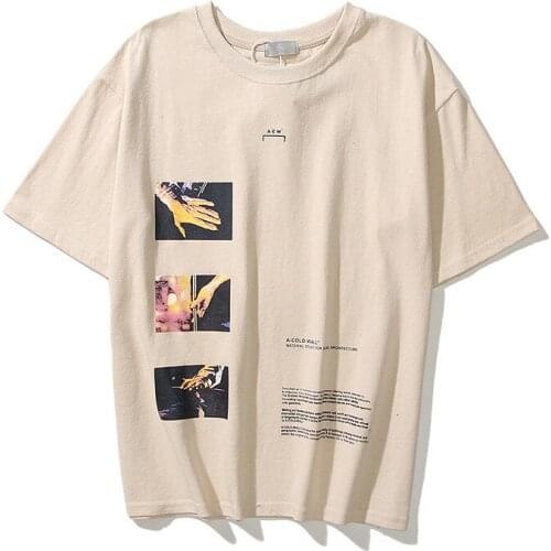 2021 Summer Hand high street trend loose Men/Women same short-sleeved T-shirt Mens short-sleeved T-shirt Casual Loose Tees XXL