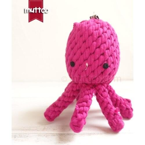 Wholesale high quality rose octopus dog pet toy cotton rope toy dog rope toy DRT-018