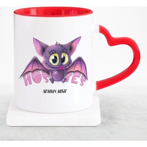 Personalized Professional Stewardess Red Heart Mug Cup-3