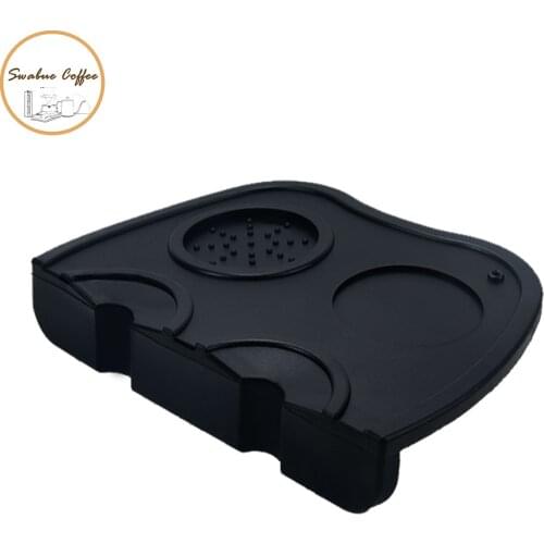 Espresso Coffee Tamper Mat Rubber Irregular Holder Pressed Powder Anti-slip Safe Corner Pad Coffee for Barista WBC champion used