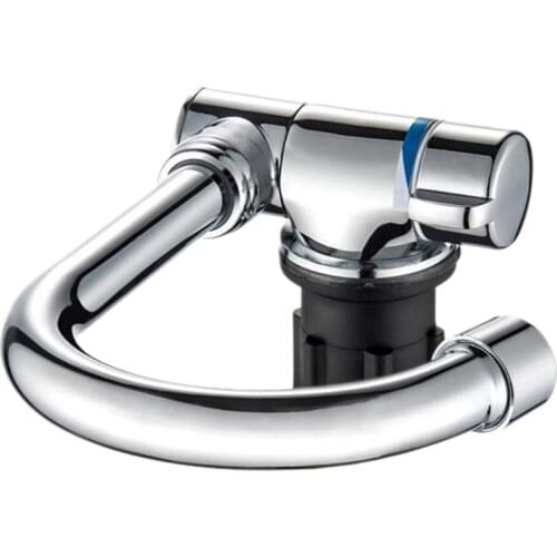 Foldable Kitchen Faucet 360 Dgree Rotation Sink Water Tap Single Handle Cold & Hot Water Mixer Faucet for RV Boat