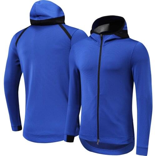 High Quality Quick Dry Long Sleeve Hoodie Jacket Training Suit warm up tracksuit Sportswear Running Jogging Jacket Custom Logo