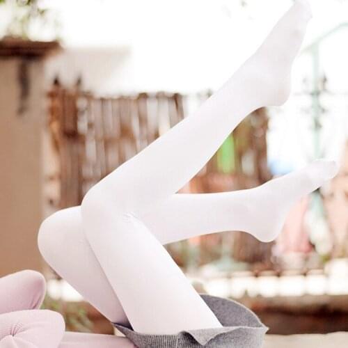 Japanese Sen female line of small fresh princess Lolita white girl dance student cream velvet stockings with pants