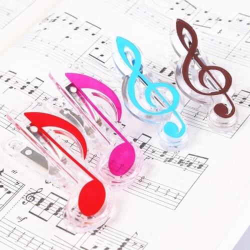 1pc Musical Book Note Clip Plastic Piano Music Book Page Clip Treble Clef Clip Music Accessories Kitchen Items Kitchen Gadgets