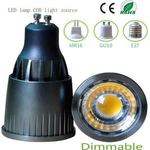 10pcs/lot 5W 7W 9W Dimmable LED Spotlight Bulb AC85-265V LED COB Spotlight Bulbs Gu10 MR16 COB LED Spotlight Bulb