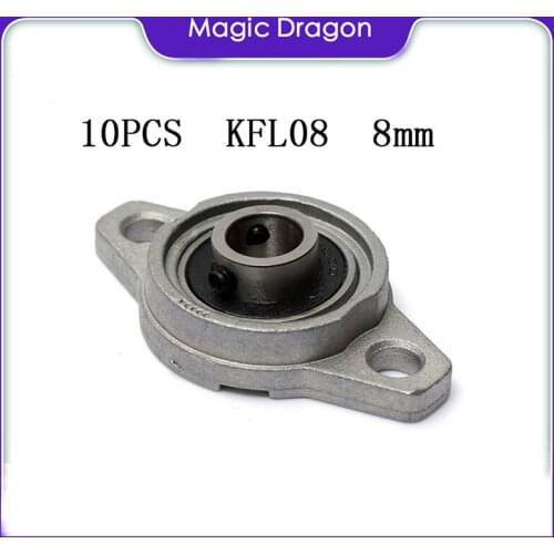 10PCS High quality KFL08 8mm pillow block rhombic bearing zinc alloy insert linear bearing shaft support CNC part