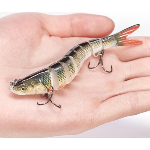 10cm 11.4g Pike Sinking Wobblers Fishing Lures Multi Jointed Swimbait 8 Segment Hard Artificial Bait For Fishing New Carp Hot