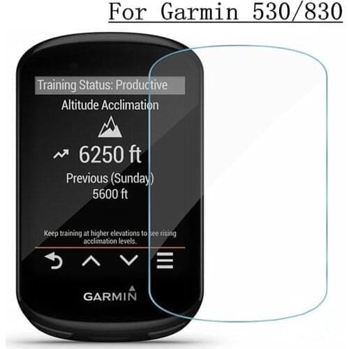 2Pcs Premium Tempered Glass Screen Protector for Garmin Edge 530 / Garmin Edge 830 Protective Film Explosion Proof Clear