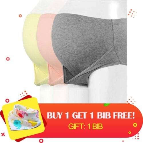 3PCS/Lot Adjustable size Cotton Maternity Panties for Pregnant Women underwear High Waist Briefs Pregnancy Intimates Clothing