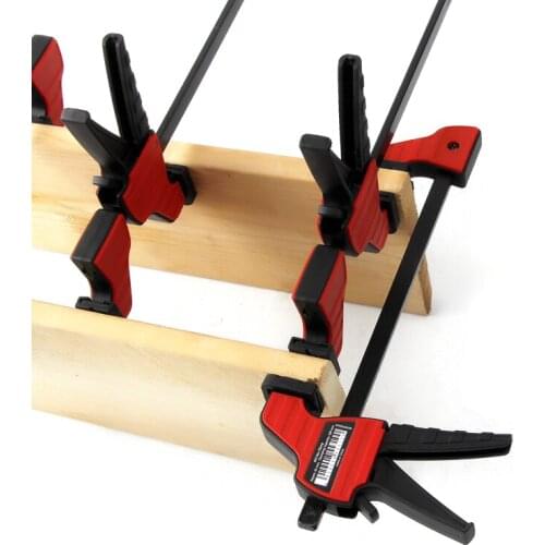 4 Inch F Clamp Woodworking Quick Ratchet F Clamp Heavy Duty Wood Working Work Bar Clamp Clip Kit Drill Reverse Clamping 30x100mm