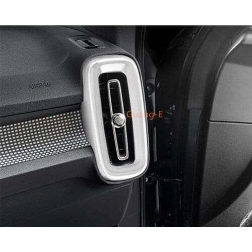 Car Styling Switch Vent Outlet(Right+Left)Air Condition Panel Control Trim Frame Lamp 2pcs For VOLVO XC40 2018 2019 2020