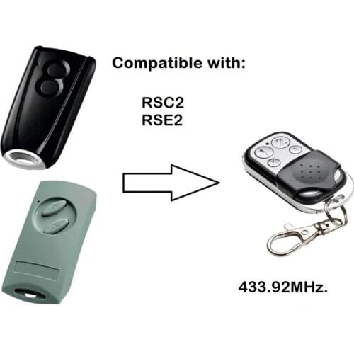 For RSC2 RSE 2 rolling code 433.92mhz duplicator garage door remote control