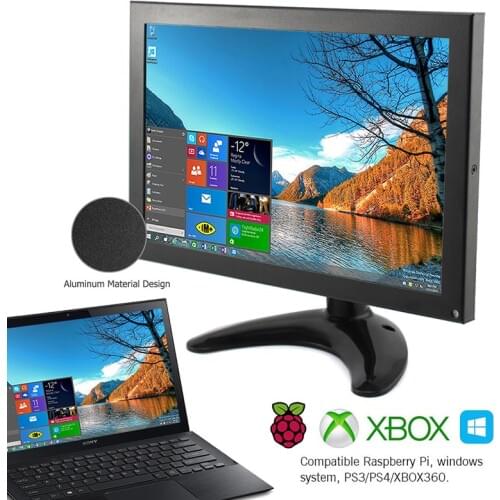 Elecrow Raspberry Pi Touchscreen 10.1 Inch Display IPS LCD 1280x800 FULL HD Monitor TFT VGA LCD Built-in Speaker Laptop Screen