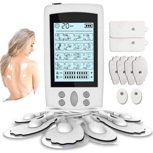 EMS Unit 16 Modes Digital Palm Device the best analgesic machine used neck back psoas muscle stimulator therapy body massage