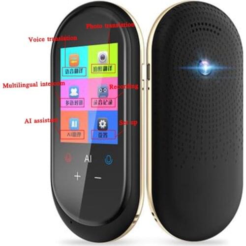Intelligent translator T10 instant translator voice camera translation converter multinational translator 2.4 inch screen