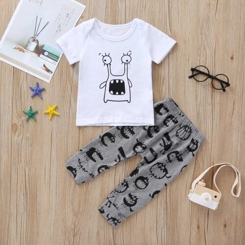 Baby boy Clothing Sets short sleeve T shirt +Pants Baby Clothes Toddler suit Kids Newborn clothes infant clothing set