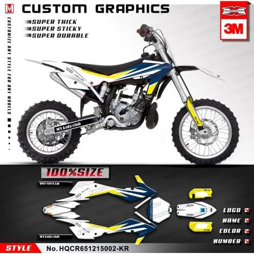 KUNGFU GRAPHICS Kids Dirt Bike Decals Custom Vinyl Sticker Kit for CR65 2012 2013 2014 2015