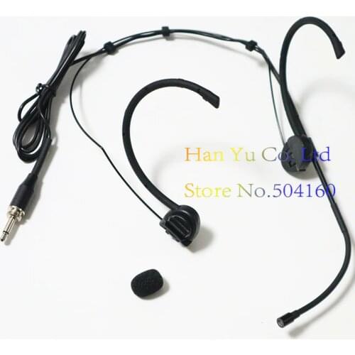Headset Mic for Sennheiser Condenser Mini Microphone For G1 G2 G3 G4 Wireless Body-Pack Transmitter 3.5mm Screw Locking Plug