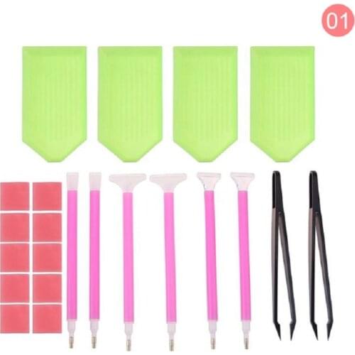 5D Diamond Painting Tools and Accessories Kits Roller pen Clay Tray Stickers Diamond Embroidery kit sticker