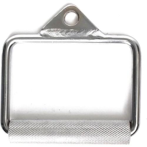 ELOS-Gym Single Stirrup Crossover Bar Cable Attachment Home Gym Workout Handle Silver