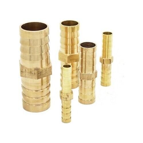 Pneumatic fast pagoda joint trachea hose one-word copper two-pass straight-through outer diameter 6 8 10 12 14 16mm