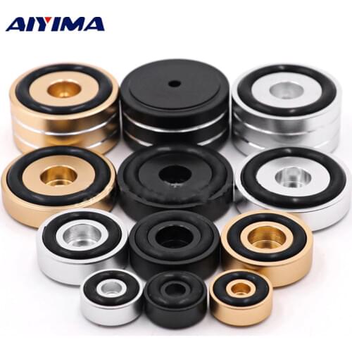 AIYIMA 4Pcs Mini Active Speaker Spikes Stand Foot Pads DIY For Audio Speakers Repair Parts Chassis Vibration Damping Feets