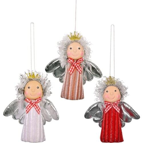 Adornos Navidad 2022 Natal Christmas Tree Decoration Silvery Angel Christmas Drop Qrnament