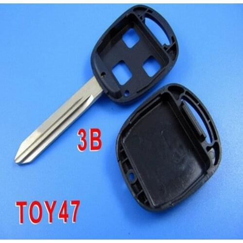 With LOGO South Africa Version Replacement Shell Remote Key Case For Toyota AVENSIS YARIS CARINA COROLLA 3 Button TOY47 Blade