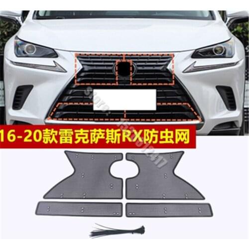 For Lexus RX/RX200t 2016-2020 Car styling Stainless steel engine mesh water tank protection insect-proof net trim
