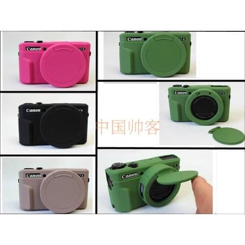 Silicone Rubber Camera Case Bag Cover For Canon Powershot G7X Mark 2 G7X II G7X2 G7XII Camera