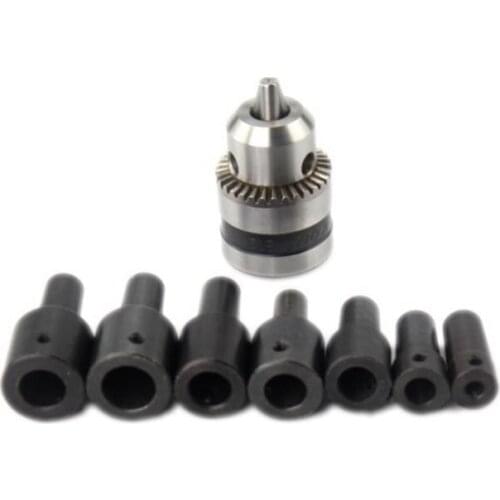 Drill Chuck Clamping Range 0.6-6.5mm With Fit Motor Shaft O/D 5/6/8/10/11/12mm Connecting Rod CNC For Electric Drill Power Tools