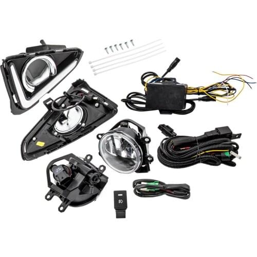 LED Daytime Running Light Fog Lamp Wiring Switch DRL For Toyota RAV4 2016-2018