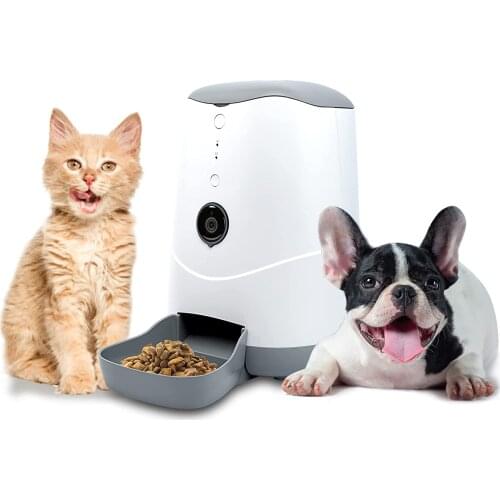 Smart Dog Food Feeding Machine Wifi Connection App Remote Controlled 3.7L Food Tank Storage Feeder Cat Food Feeder Dispenser