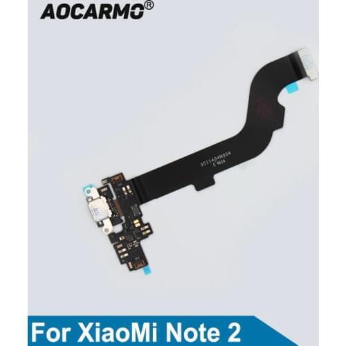 Aocarmo For XiaoMi mi Note 2 USB Charging Port Charger Dock Connector Mic Microphone Flex Cable Circuit Board