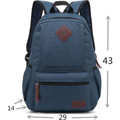 Big Capacity Men Backpack Laptop Oxford Gray Solid High School Bags Teen College Student Back Pack Multifunctional Bagpack