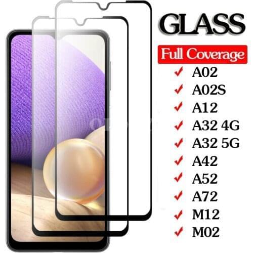 Protective Glass For Samsung M12 M02 A72 A52 A42 A32 A12 A02 Film Screen Protector on Samsun Galaxi Galaxy M 12 02 A 72 52 32 12