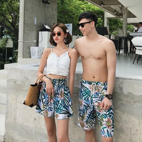 WomenS Three-Piece Bikini MenS Beach Wear Couple Swimsuit Beachwear