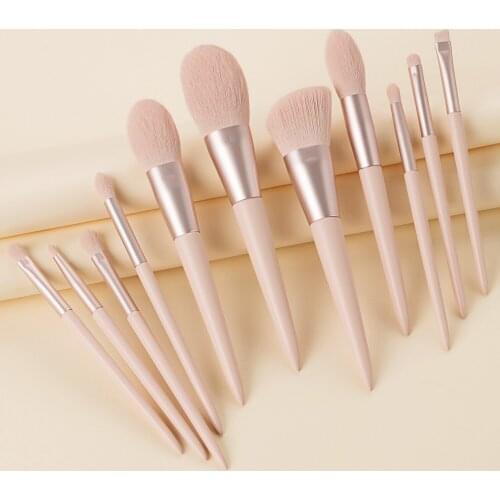 11Pcs Makeup Brushes Tool Set Cosmetic Powder Eye Shadow Foundation Blush Blending Beauty Make Up Brush